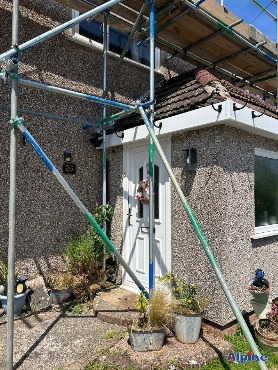 Porch roof replacement in Rhos