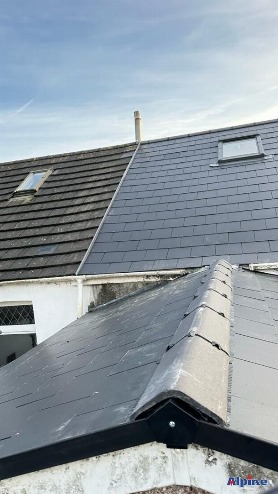 New roof construction in Swansea
