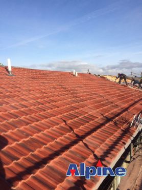 New roof installation