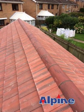 New tiled roof